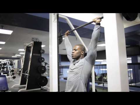 Smith Machine Behind the Neck Press