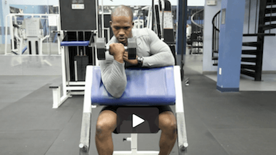 Dumbbell Preacher Curl